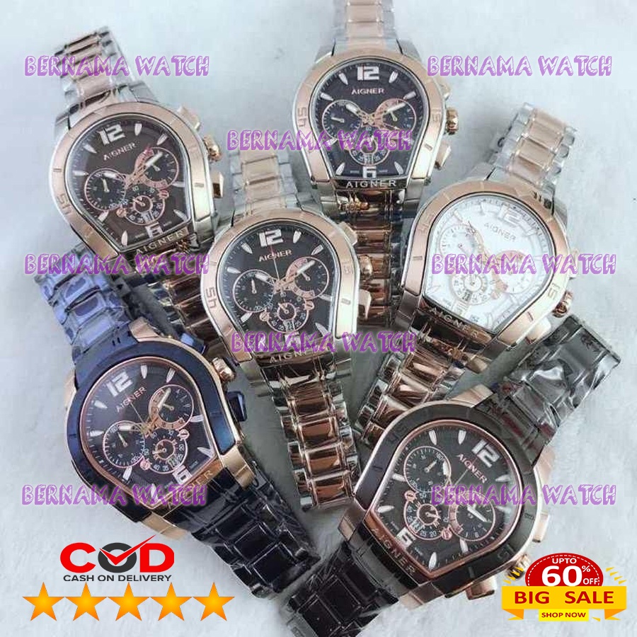 JAM TANGAN PRIA AIGNER PALERMO RT ASIAN ETA BOX ORI WARRANTY 1 YEAR