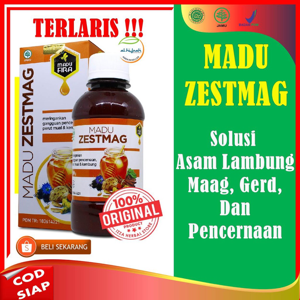 Obat Asam Lambung Kronis Madu Maag Gerd Asam lambung Bpom Asam lambung Jantung Hipertensi Zestmag
