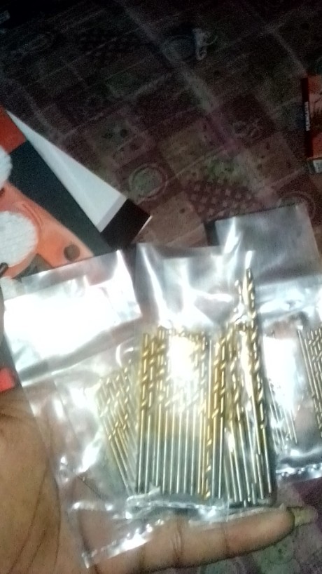 Mata Bor Power Drill Bits Titanium Coated 50 Pcs