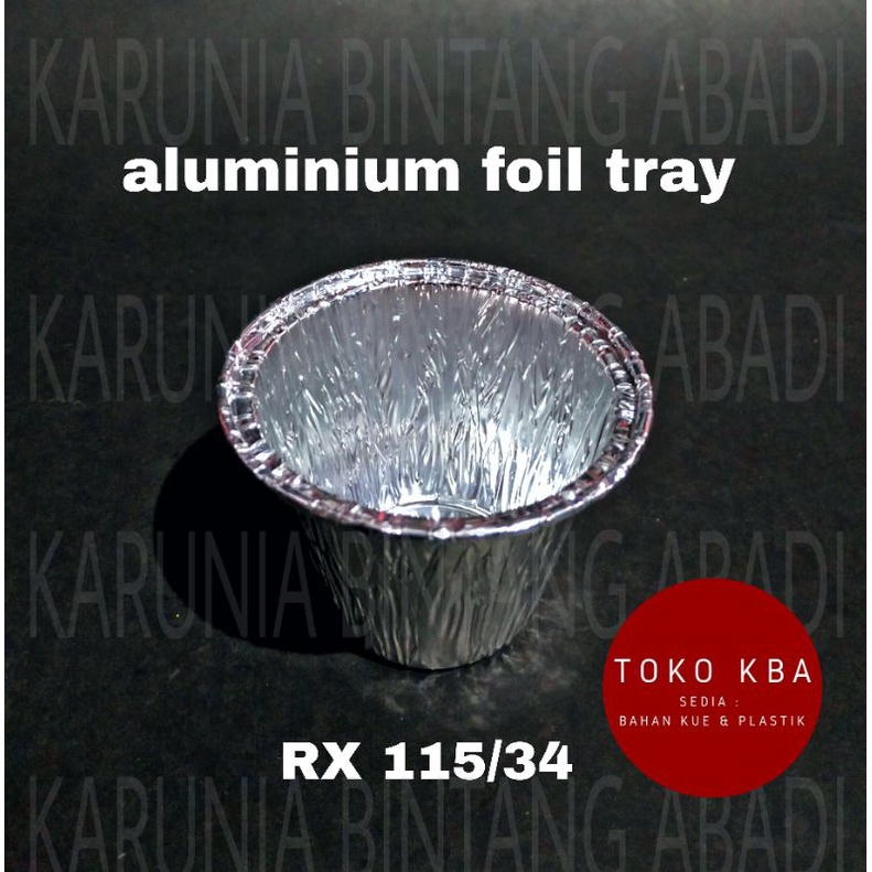 Aluminium foil tray RX 115/34 Wadah Alumunium | 10 pcs
