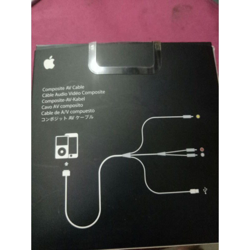 Kabel konektor dr gadget ke TV (composite AV cable)