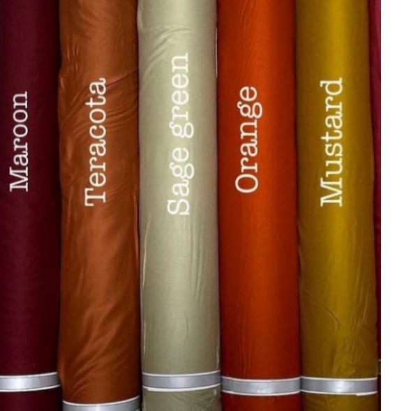 ❁ Kain Katun Rayon Viscose Polos (harga 0,5 meter), kain katun rayon polos meteran, bahan katun rayo