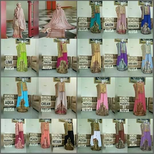 EXLUSIVE Mukena Songket Emas Bali Exclusive Rayon janger jumbo