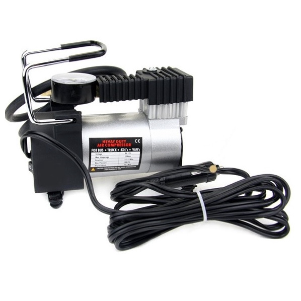 Mini Heavy Duty Air Compressor DC 12V 150 PSI - Hitam