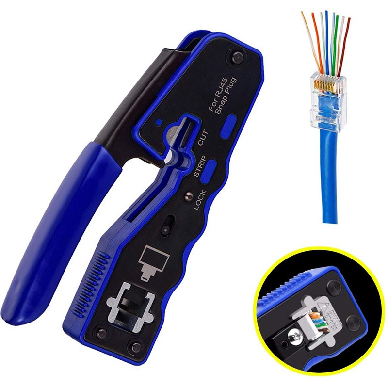 Crimping tool rj45 anti gagal EZ cat5e cat6 high quality