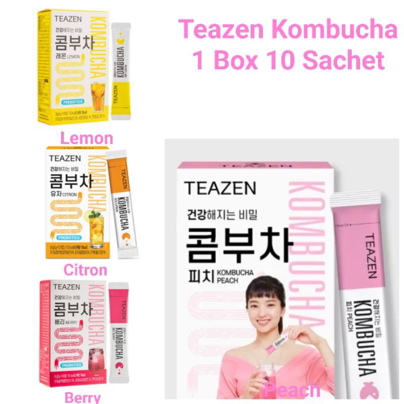 Teazen Kombucha Teh Korea Harga Per Box isi 10 Pcs