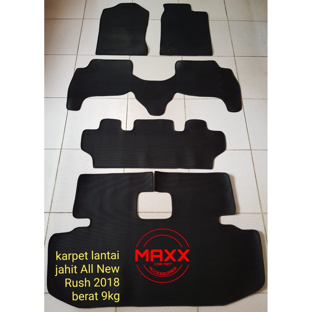 Karpet Mobil-Karet Jahit Toyota All New Rush 2018-2020 Full Set