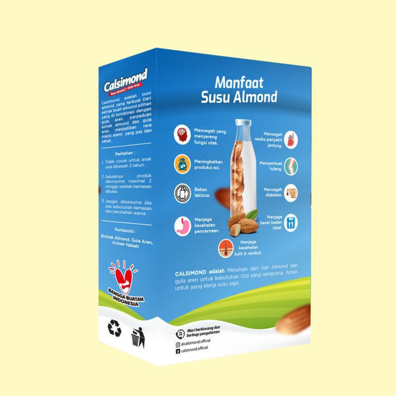 CALSIMOND | MILKMOM PELANCAR ASI SUSU ALMOND &amp; SUSU IBU HAMIL