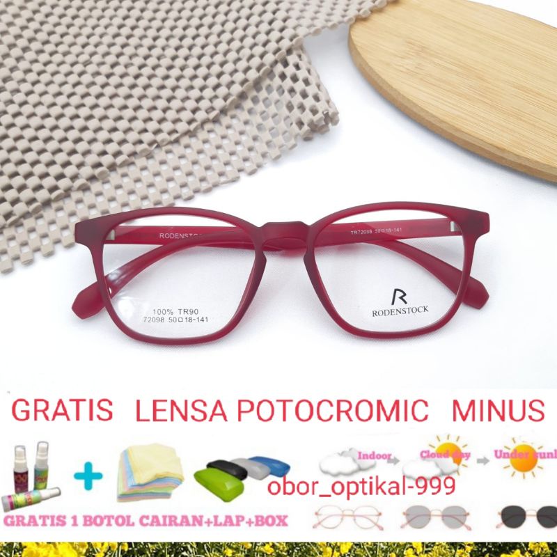 kacamata minus anti radiasi bisa blurry photocromic blue chromic
