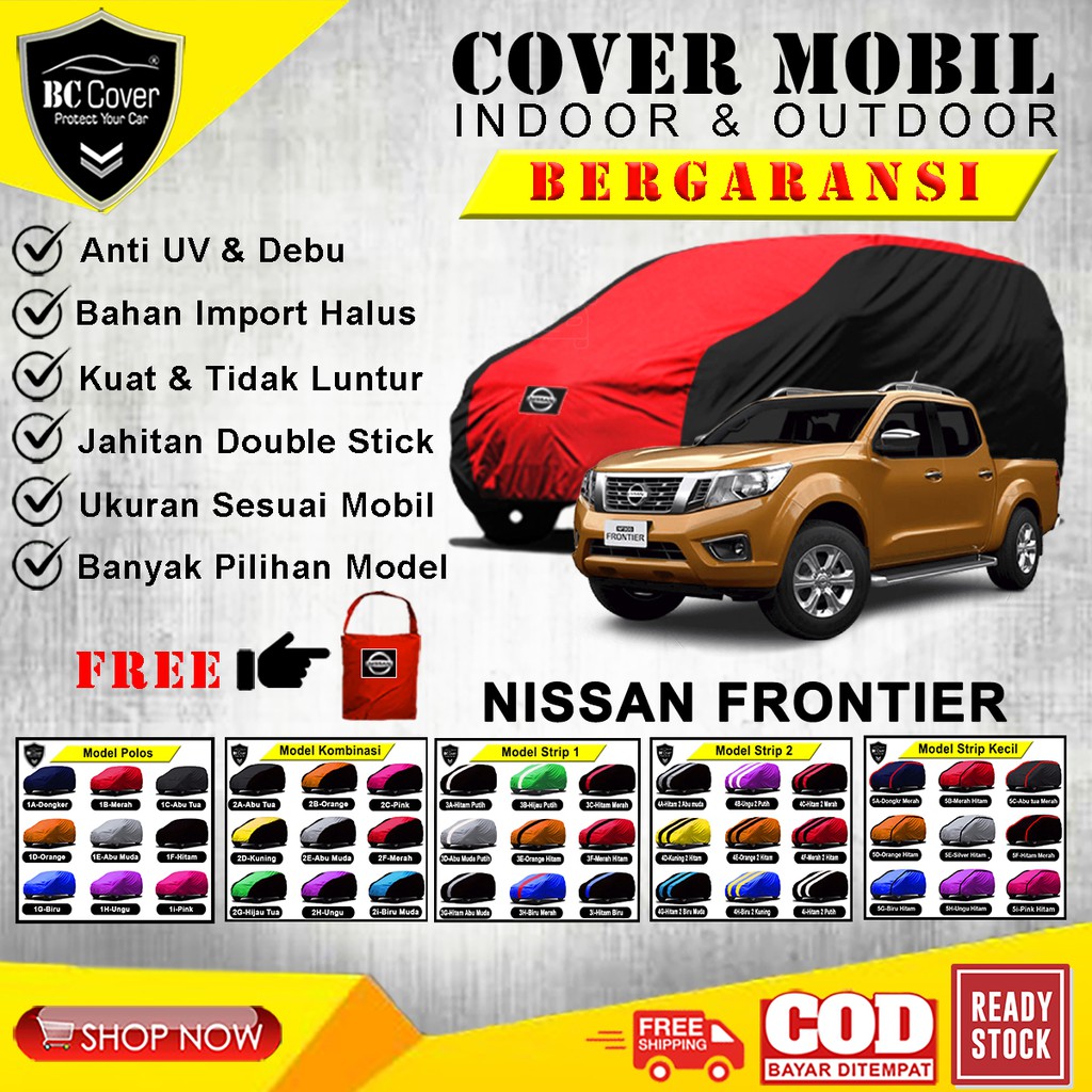 Cover Mobil Nissan Frontier Double Cabin, Sarung Mobil Nissan Frontier, Selimut Penutup Pelindung Jas Kerudung Mantol Tutup Mantel Nissan Frontier Outdoor