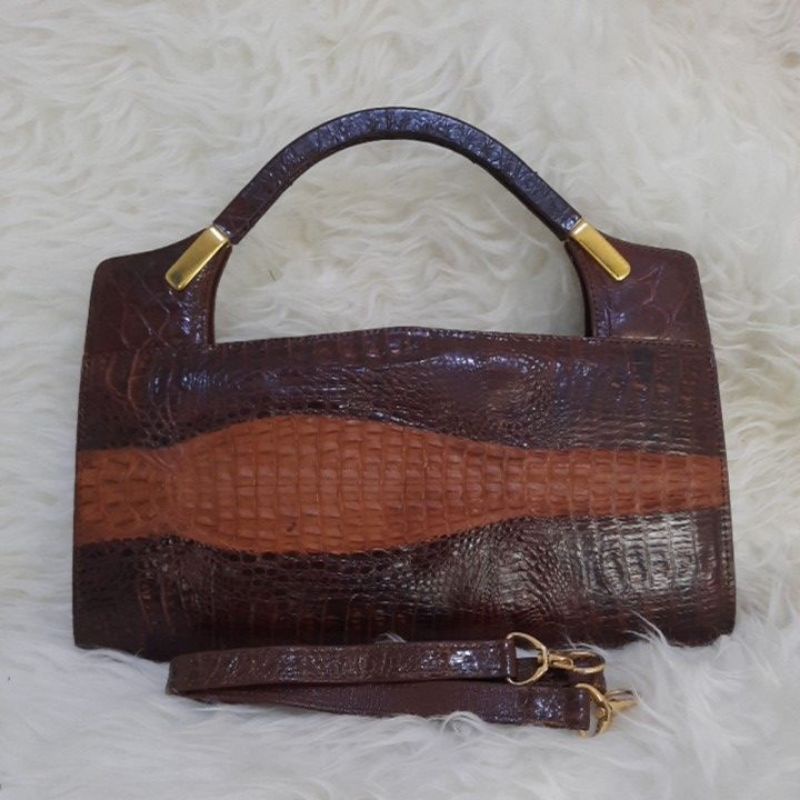 Preloved shoulder bag kulit Buaya