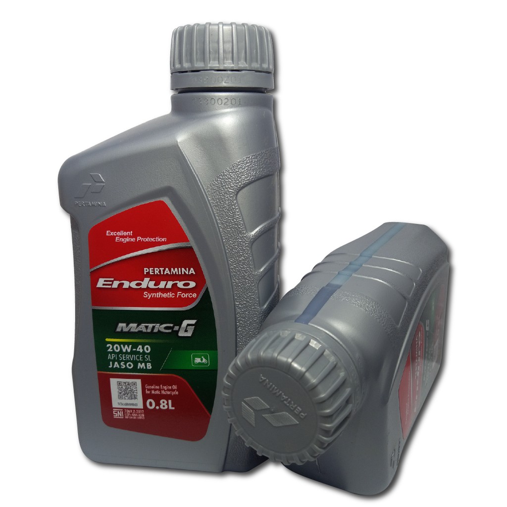 Enduro Matic-G Pertamina 800ml 20w40 Oli Motor Scooter Matik 0.8L