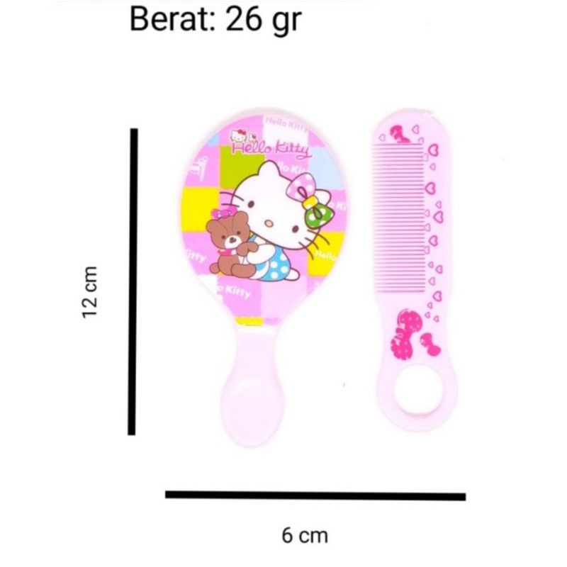 Set Sisir Cermin Bayi dan anak Karekter Kartun