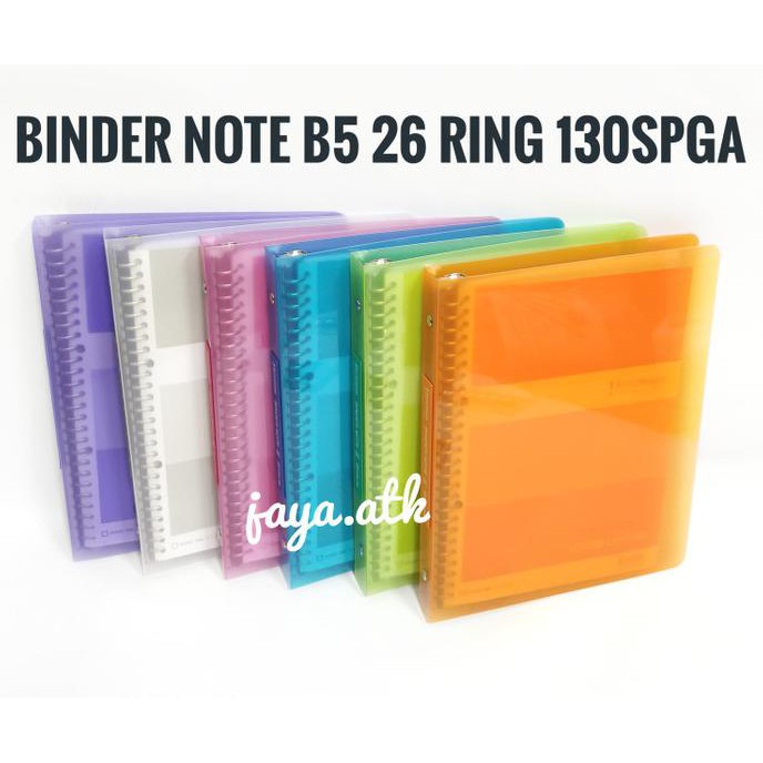 

Monggo] Binder Note B5 26 Ring Map Binder Loose Leaf Warna Transparan 130Spga