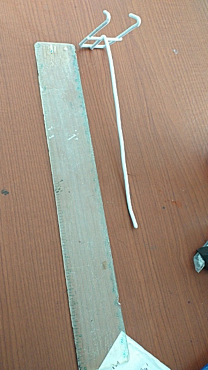 Hook Stik Ram 20 Cm Cat Putih Gantungan Ram Display Cantelan Aksesoris