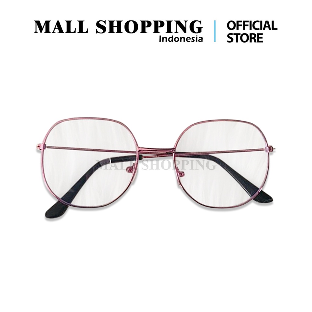 (COD) Kacamata Baca Frame Kacamata Anti Radiasi Metal Retro Unisex Glassess MALLSHOPPING