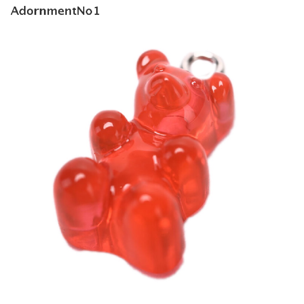 (AdornmentNo1) 10pcs / Set Liontin Bentuk Permen Gummy Bear Untuk DIY Kalung / Anting