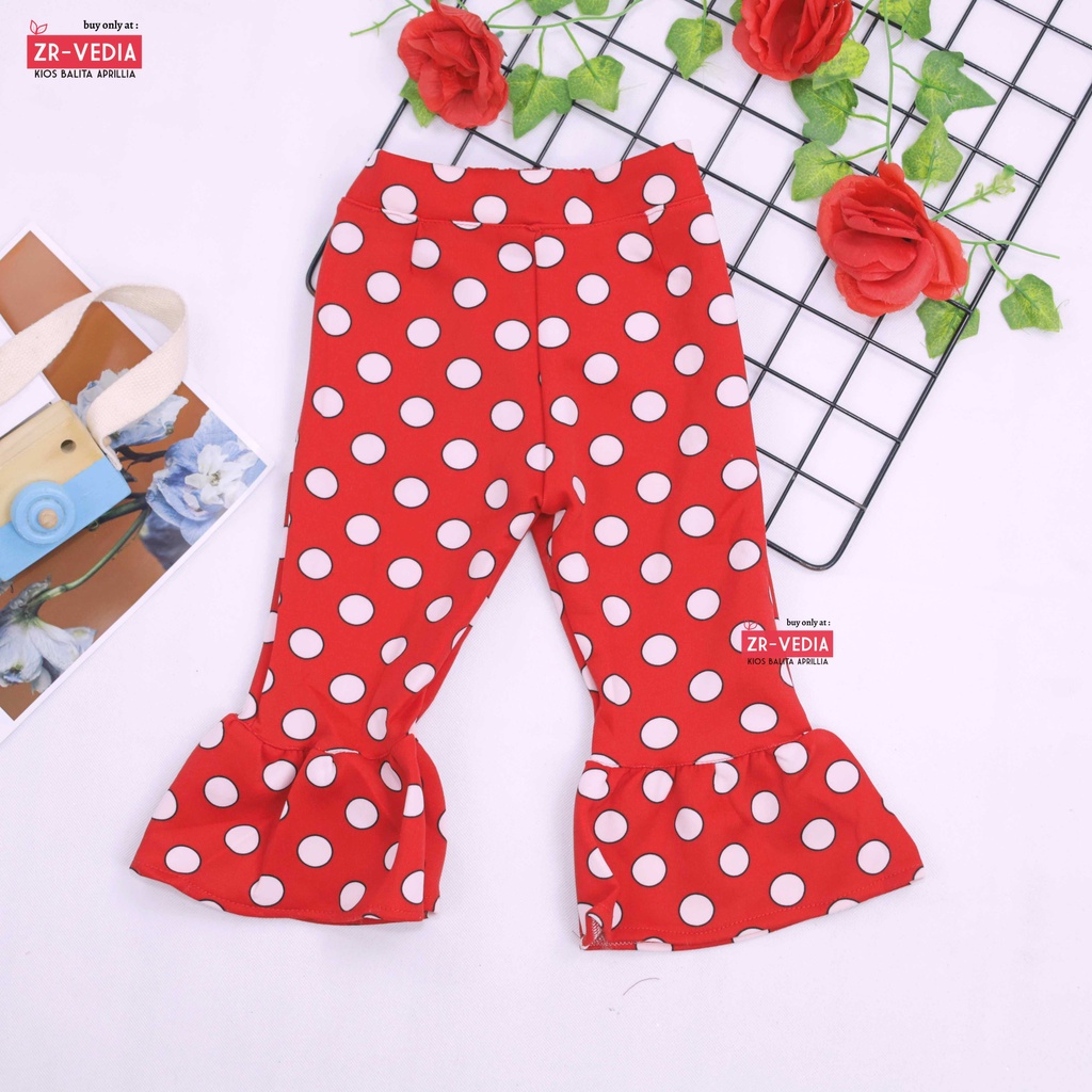 Trumpet Pants 3-5 Tahun / Celana Cutbray Adem Anak Perempuan Legging Cewek Girl Motif Lucu Panjang