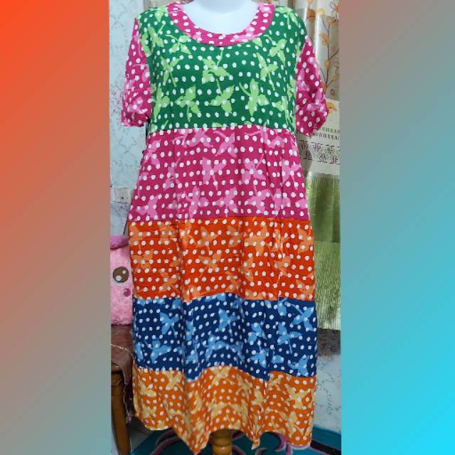 Daster susun Kencana Ungu Hitam