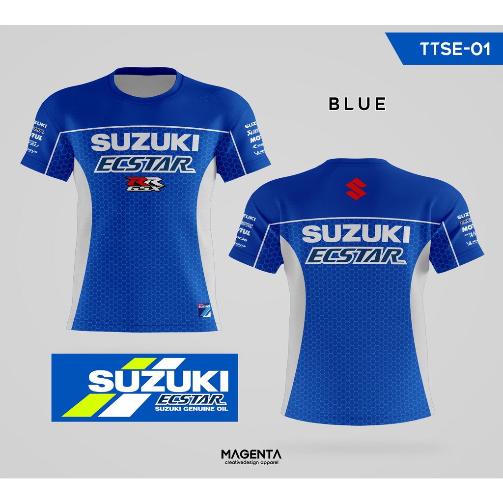 T-Shirt Kaos MotoGP - Suzuki Ecstar Team