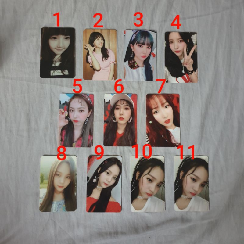 Gfriend Photocard Parallel, Sunny Summer Yerin Eunha SinB Yuju Umji Sowon
