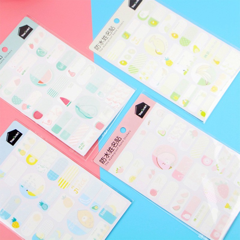 

Fruit Variety Waterproof Name Stickers (Stiker Dekorasi)