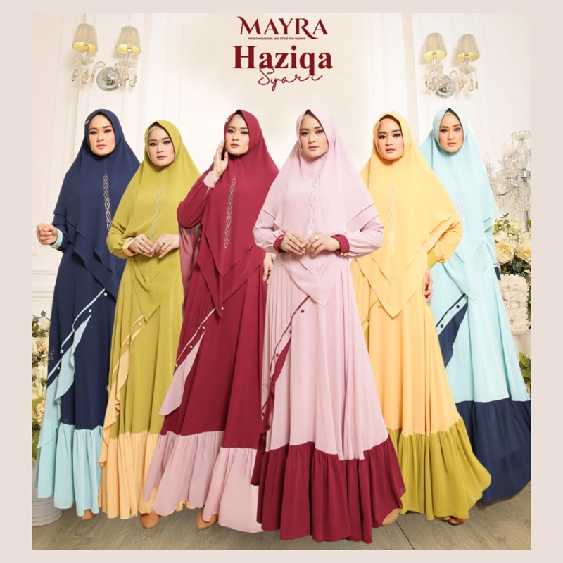 Gamis Haziqa Set Syari Original by MAYRA