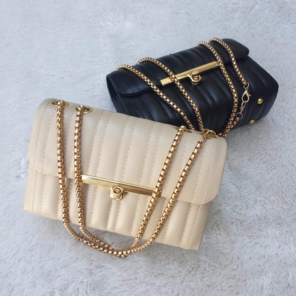 Tas Wanita Tali Rantai Sling Bag Cewek Perempuan Enola 6501 Original
