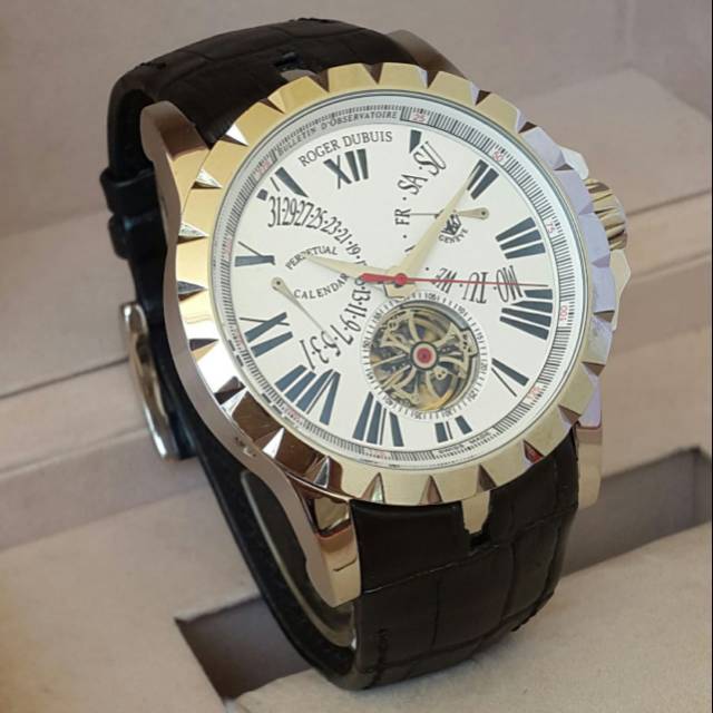 Jam tangan Pria Roger Dubuis Leather