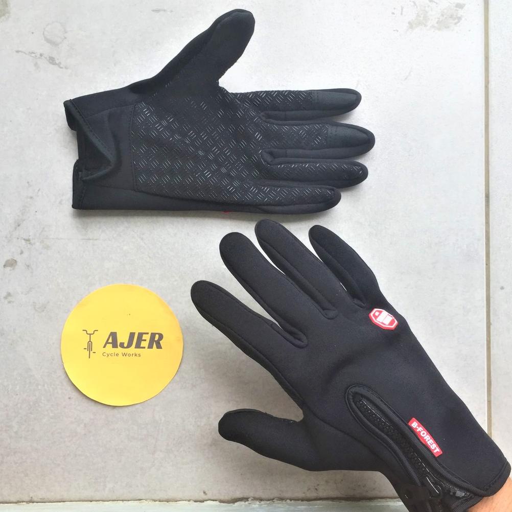 [[BISA COD]] Sarung Tangan motor/sepeda Touch Screen Windproof Waterproof tebal anti air angin ridin