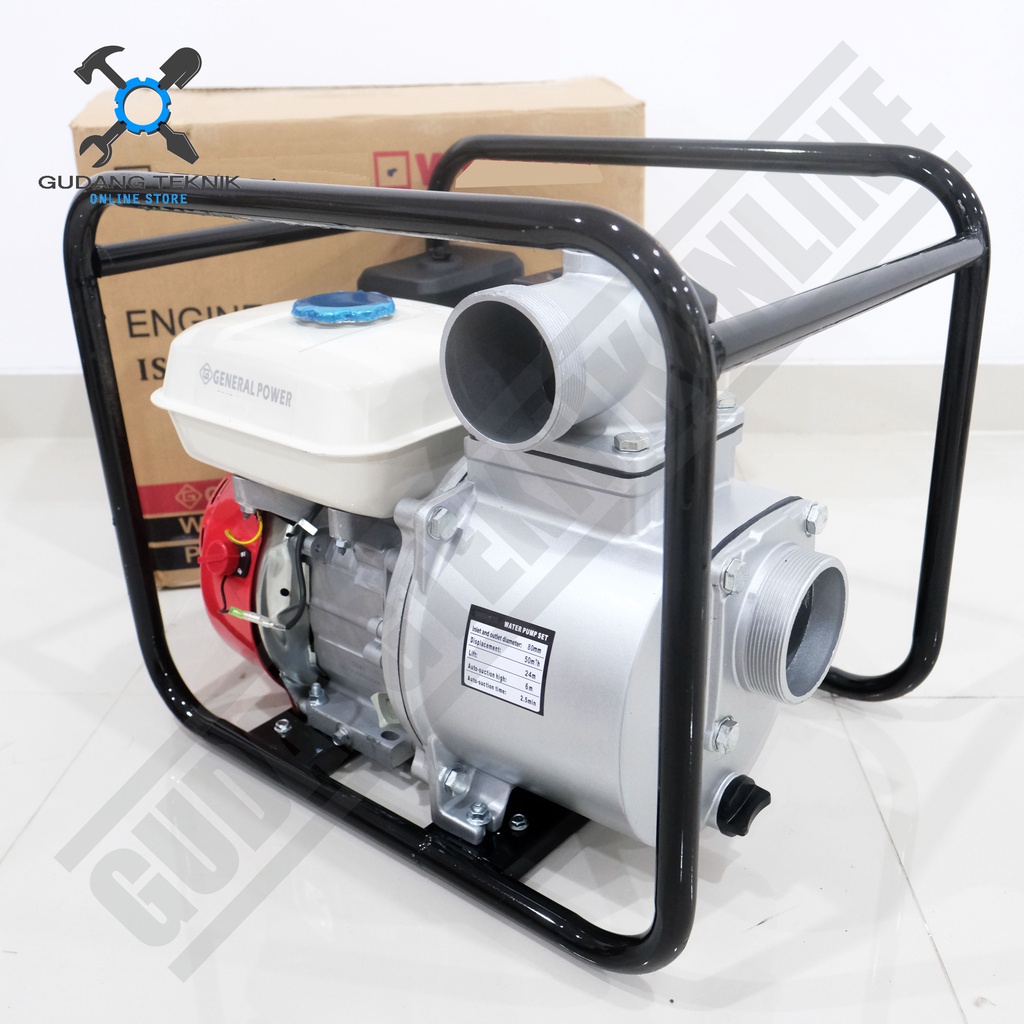 Water Pump 2&quot; 4Hp GENERAL WI20CX TABUNG BESAR / Mesin Waterpump Alkon Pompa Air Irigasi Sawah 2 Inch WI 20 CX GENERAL