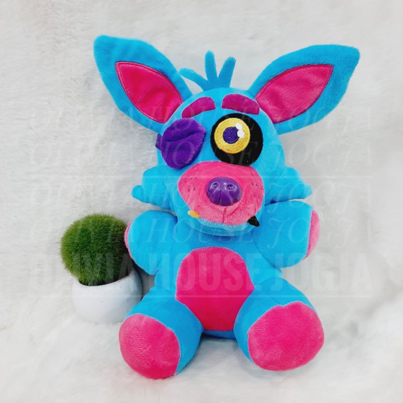 Boneka Foxy Biru Five Night At Freddy's L Boneka FNAF Foxy Biru L