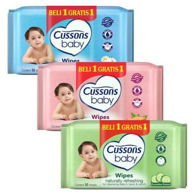 Cussons Tisu Basah Buy1get1