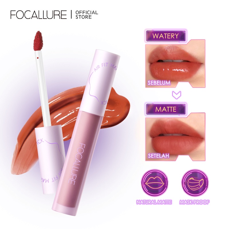 FOCALLURE #Switchmode Airy Matte Lipstick Waterproof Lip Tint Long-Lasting Transfer-Proof Lip Matte