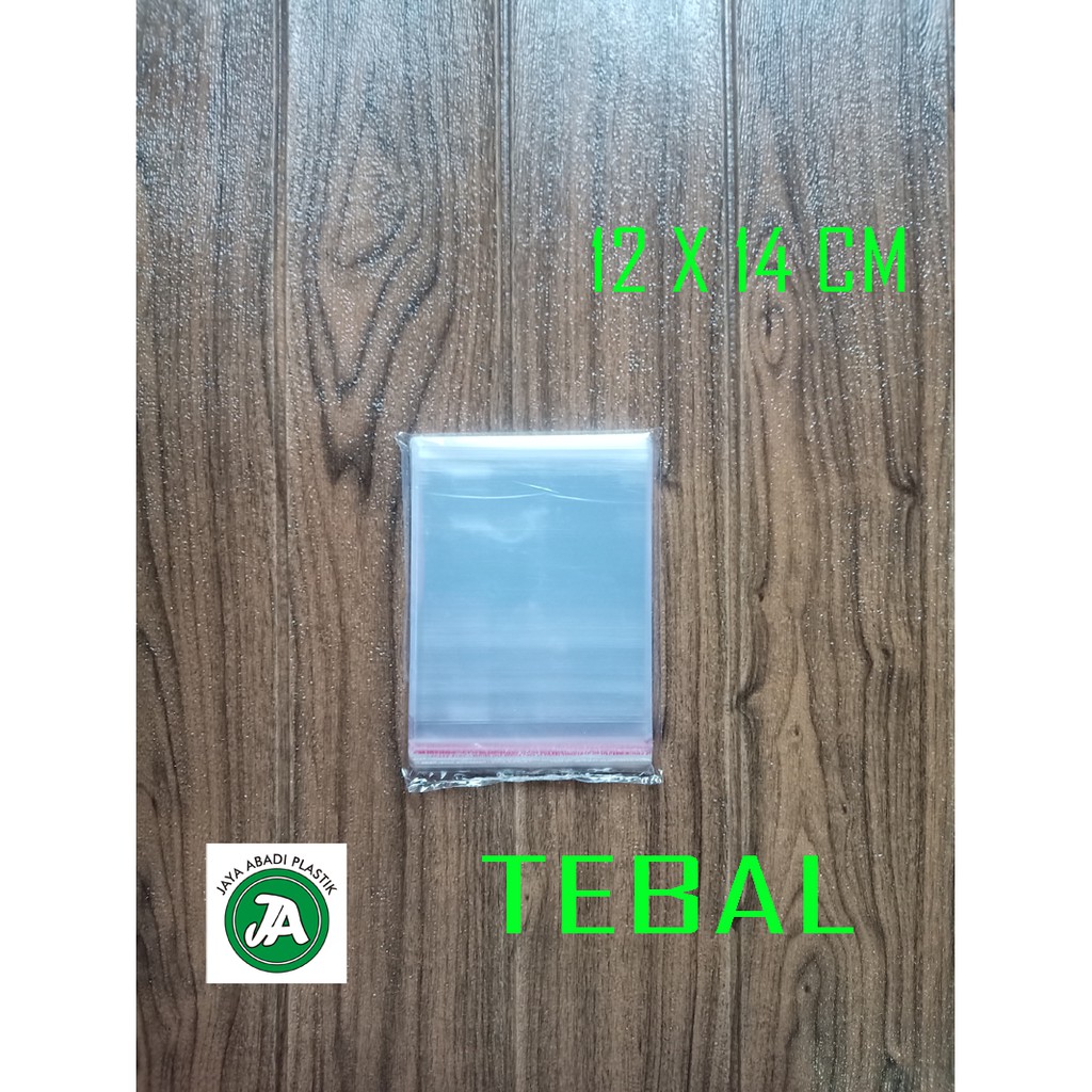 

12 X 14 CM PLASTIK OPP/SEAL 33 MICRON TEBAL ( 100 LBR )