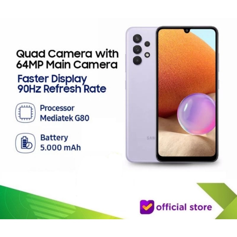 SAMSUNG GALAXY A32 RAM 6GB/128 GARANSI RESMI INDONESIA
