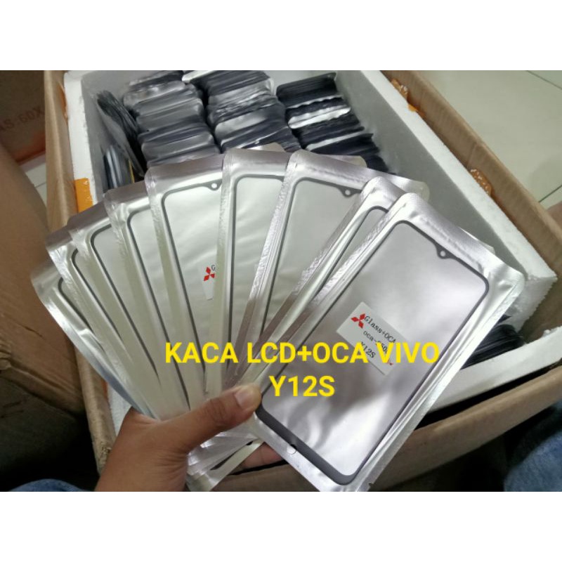 KACA LCD KACA DEPAN+ OCA VIVO Y12S ORIGINAL
