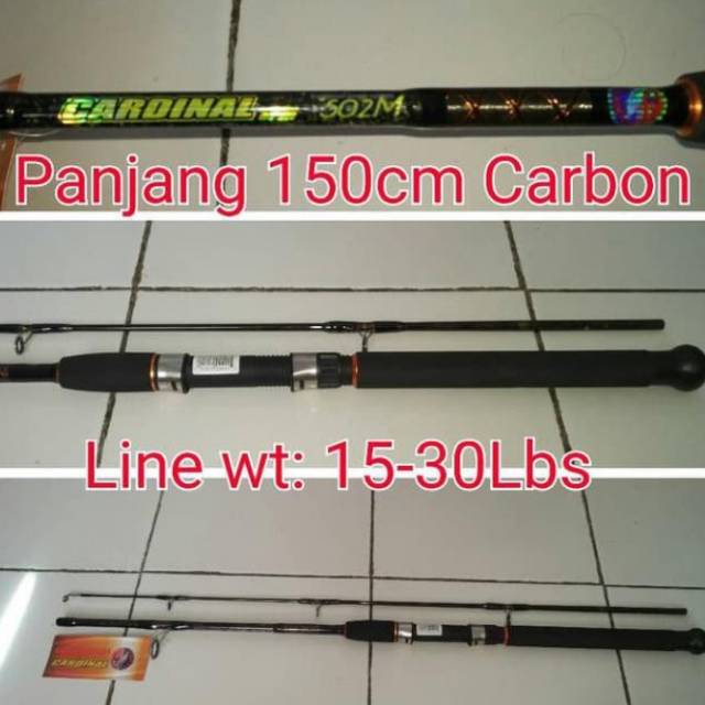 Joran Carbon golden fish cardinal 150 165 180 cm