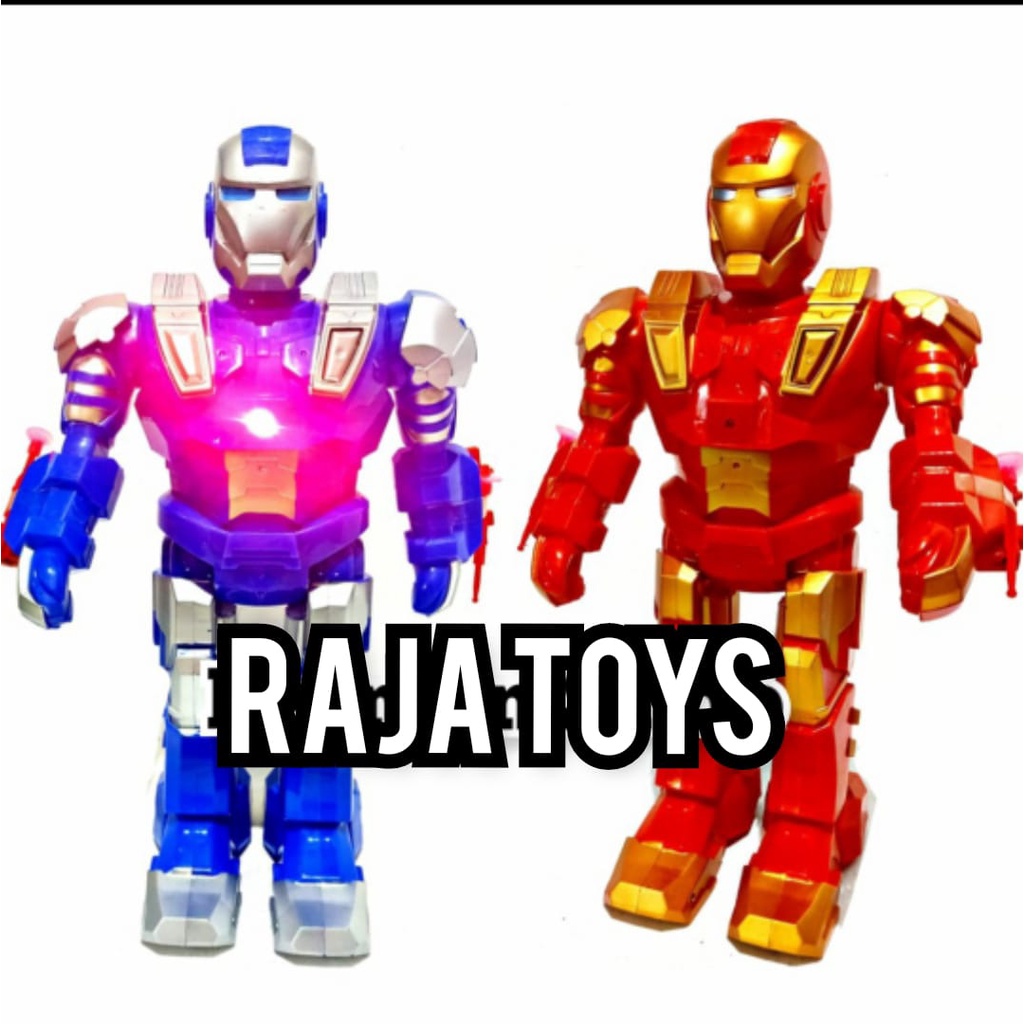 MAINAN ROBOT IRON MAN NYALA LAMPU BESAR BFG.5003 BO/IM