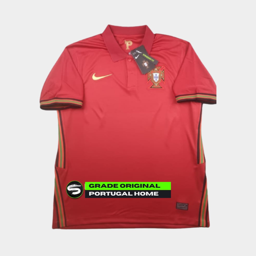PREMIUM JERSEY SEPAK BOLA TIMNAS NEGARA PORTUGAL HOME 2020 - 2021 EURO
