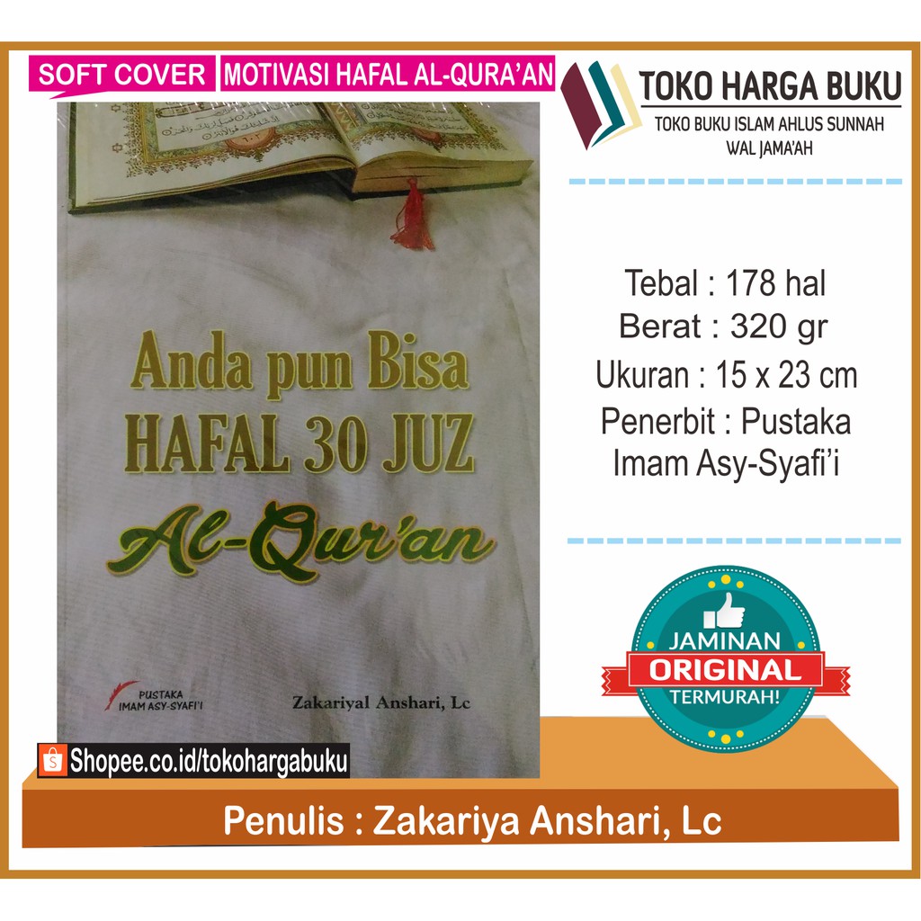 Foto Anda Pun Bisa Hafal 30 Juz Al-Quran - Pustaka Imam Syafii
