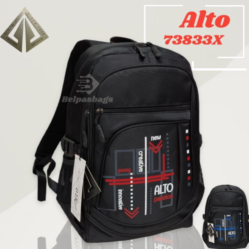 Tas ransel pria wanita bahan polister tebal kuat original Alto