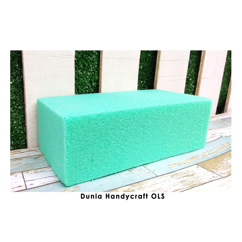 Floral Foam / Busa Hijau / Gabus Bunga / Oasis Kering Bunga Artificial