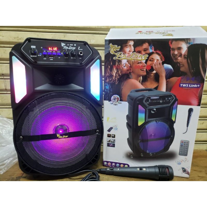 Speaker Portabel Bluetooth Karaoke Jinlong JL-008