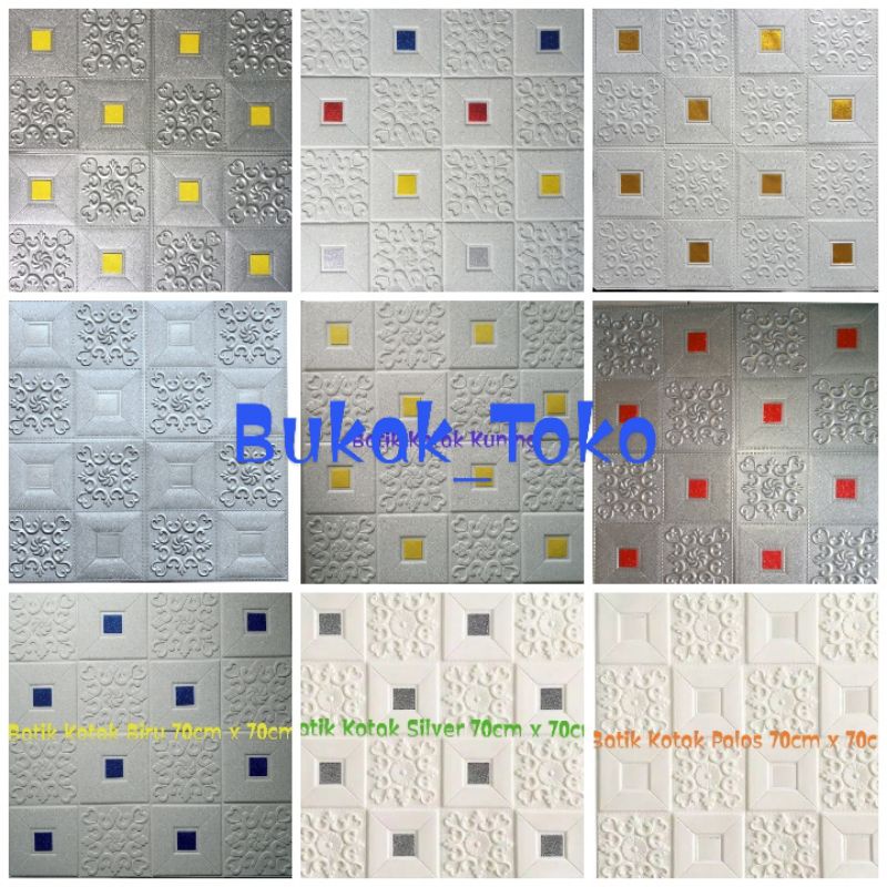 Wallpaper Dinding Foam 3D Sticker