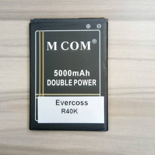 Battery Batre Baterai Double Power Mcom Evercoss R40K