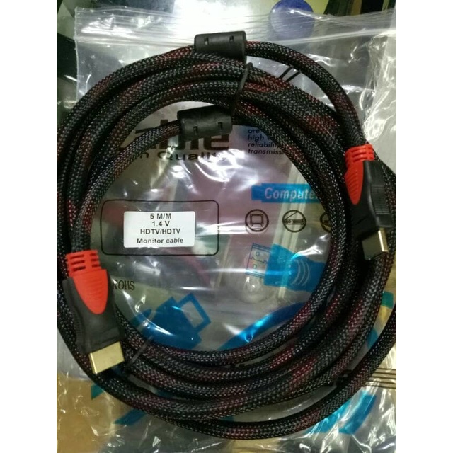 Kabel Monitor Hdmi 5 Meter Jaring Serat - Hdmi 5M