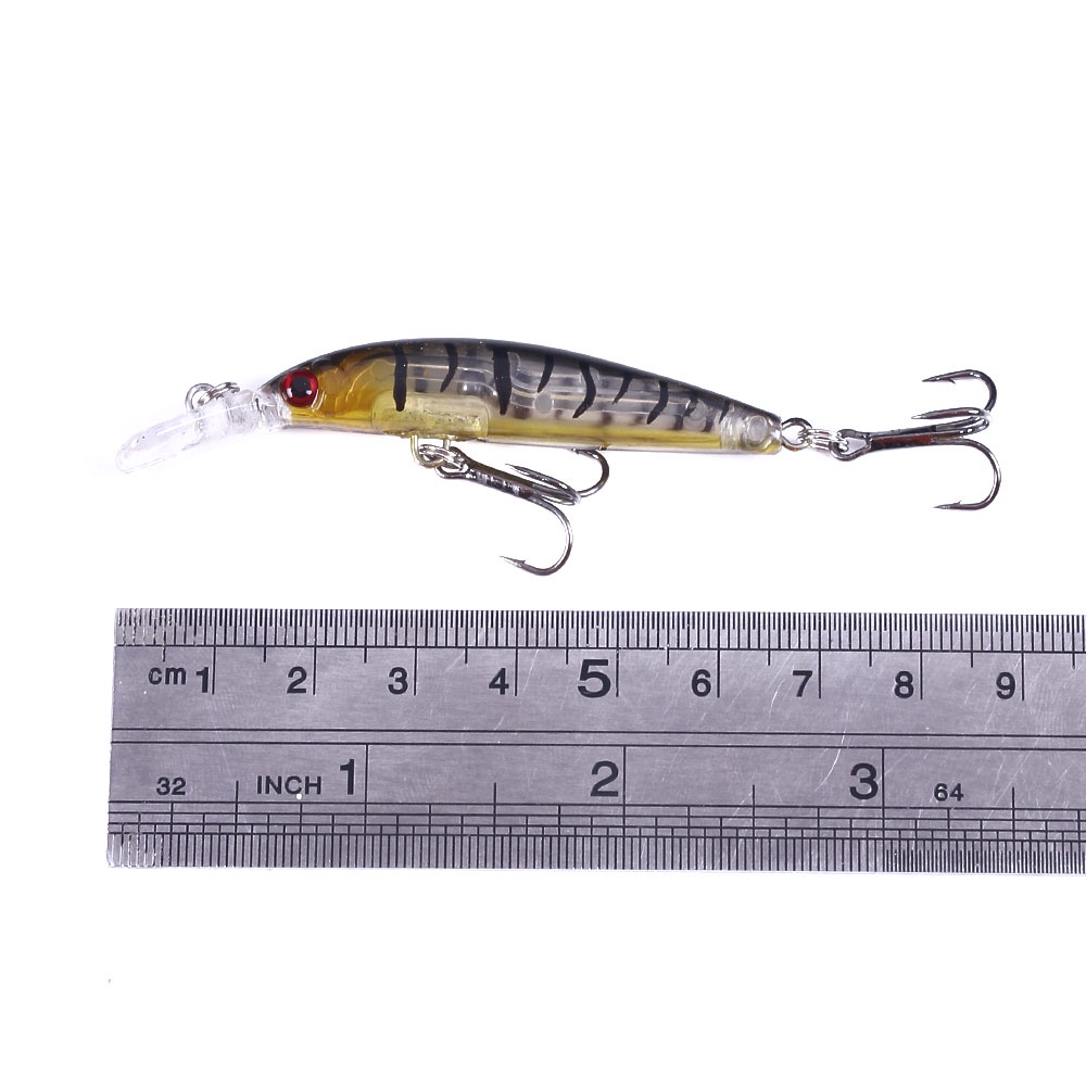 HENGJIA 1PCS 7cm 4g Sinking Minnow Fishing Lures Wobbler umpan Pancing Fishing Tackle Hard Bait Bentuk Ikan Kecil Kail Swimbait Bass Bait