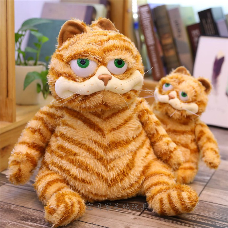 fat orange cat stuffed animal