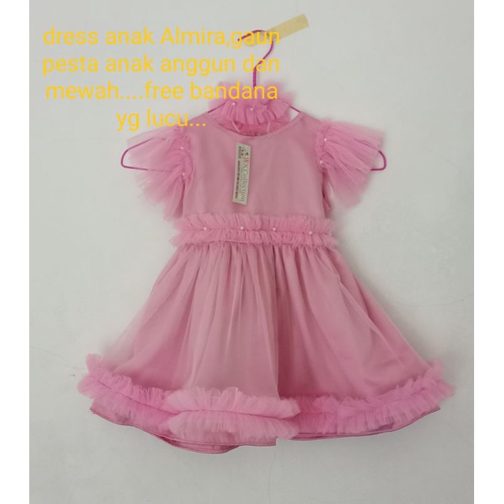 Almira gaun pesta anak / dress anak mewah